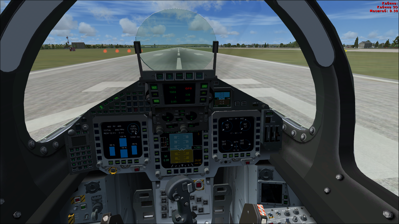 Microoft Flight Simulator кокпит Eurofighter Typhoon